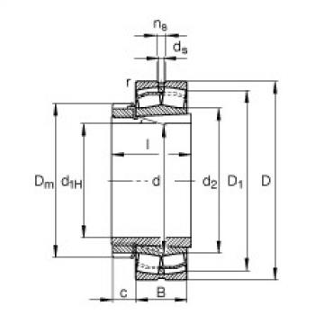 roulements 22340-E1-K-T41A + H2340 FAG