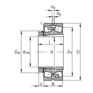 roulements 23036-E1A-K-M + H3036 FAG