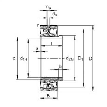 roulements 23134-E1A-K-M + AH3134A FAG