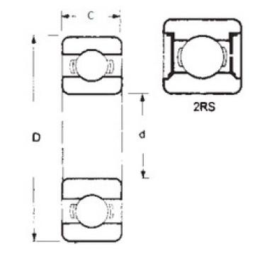 roulements 1604-2RS FBJ