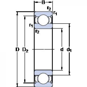 roulements 6016-2Z SKF