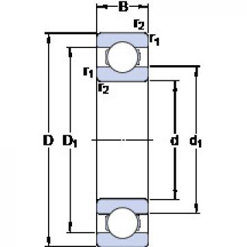 roulements 16014 SKF