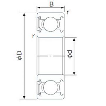 roulements 6001NKE NACHI