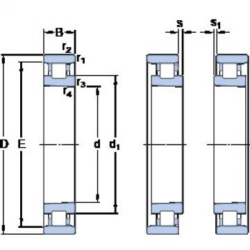 roulements N 1017 KTNHA/SP SKF