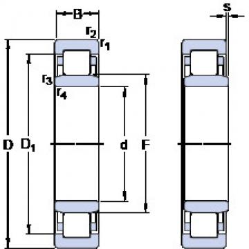 roulements NU 1012 ECP SKF