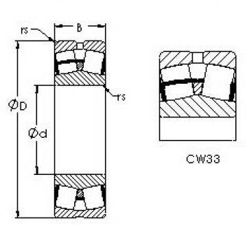 roulements 23160CAW33 AST