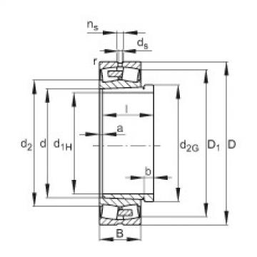 roulements 23076-E1A-K-MB1 + AH3076G-H FAG