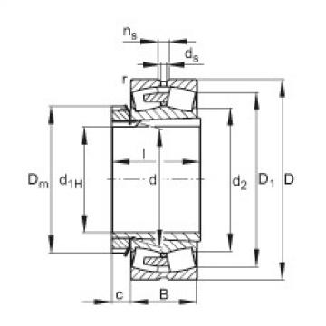 roulements 23084-E1A-K-MB1 + H3084X-HG FAG