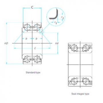 roulements 34BWD10B NSK