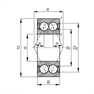 roulements 3001-B-2RSR-TVH FAG