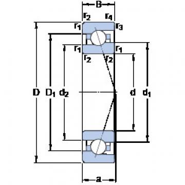 roulements 7000 CE/P4A SKF