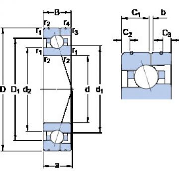 roulements 7017 ACE/P4AL SKF