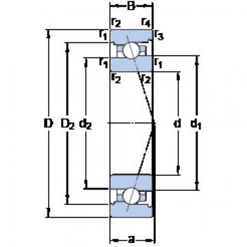 roulements 71911 ACB/P4A SKF