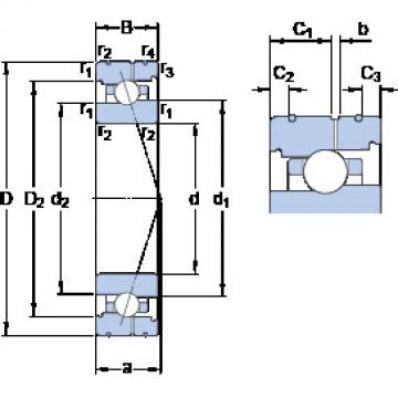 roulements 7015 ACB/P4AL SKF