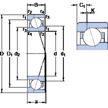 roulements 71924 CE/P4AH1 SKF