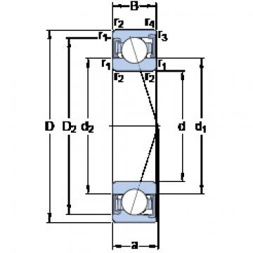 roulements S7016 ACD/HCP4A SKF