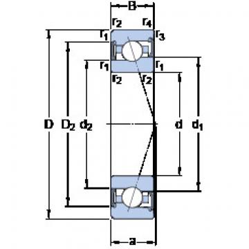 roulements S7009 CE/P4A SKF