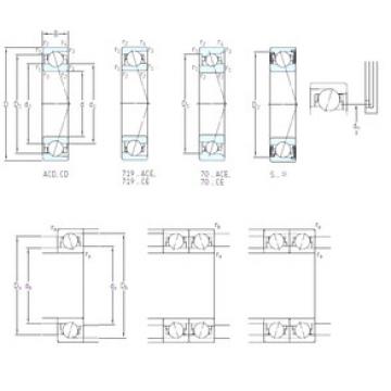 roulements S7017 ACD/HCP4A SKF