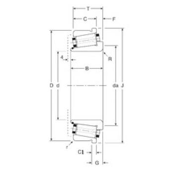 roulements 120057X/120110C Gamet