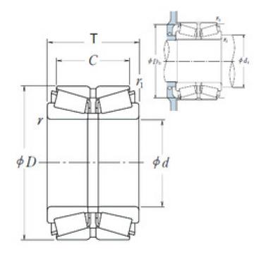 roulements HR55KBE52X+L NSK