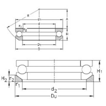 roulements 53312+U312 NKE