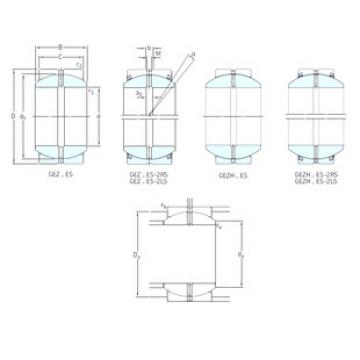 roulements GEZ208ES-2LS SKF