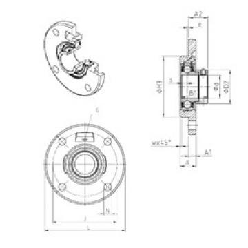 roulements ESFCE209 SNR