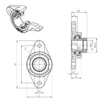 roulements EXFL208 SNR