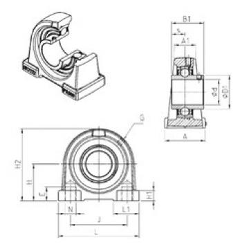 roulements UCPA205 SNR