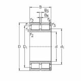 roulements NNC49/530-V NKE