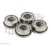 Pack 4 Slot Car Flanged Bearing .125&#034;x .250&#034;inch Hybrid Ceramic ABEC7 Quality P4