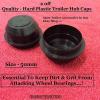 Trailer Hub Caps 2 Bearings Plastic Wheel Car Camping Motorbike Goods Builders #5 small image