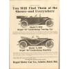 1914 Regal Model N Detroit MI Auto Ad Timken Roller Bearing Co ma9605