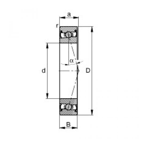 roulements HCS71916-C-T-P4S FAG #1 image