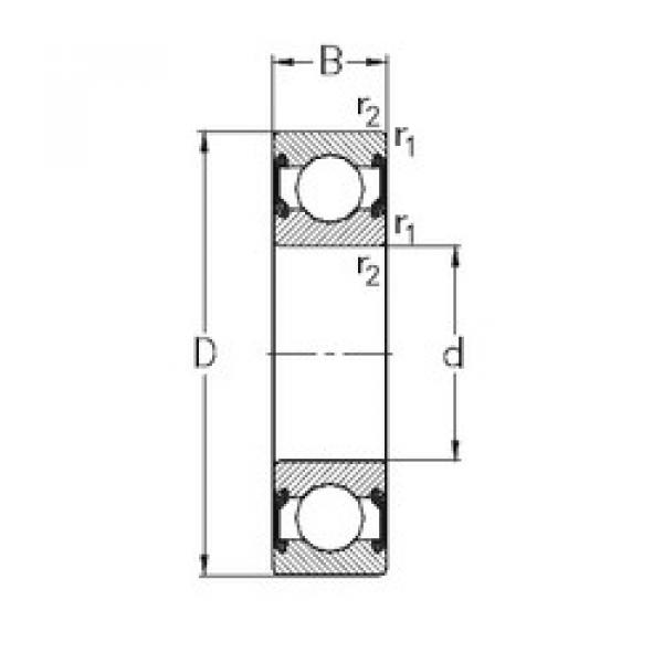 roulements 6008-2RS2 NKE #1 image