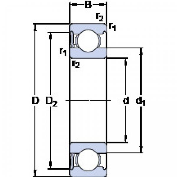 roulements 6011-RS1 SKF #1 image