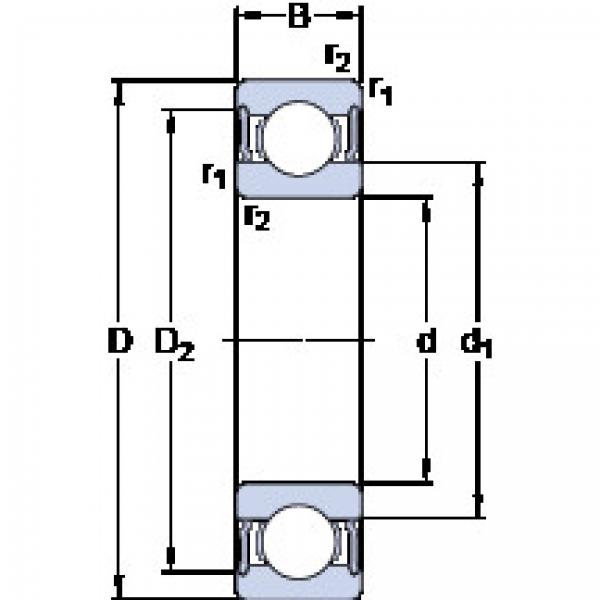 roulements 61822-2RS1 SKF #1 image