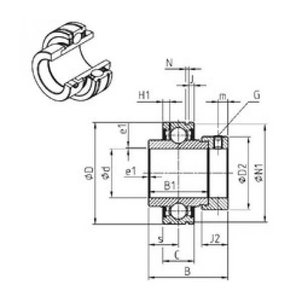 roulements CEX208-24 SNR #1 image