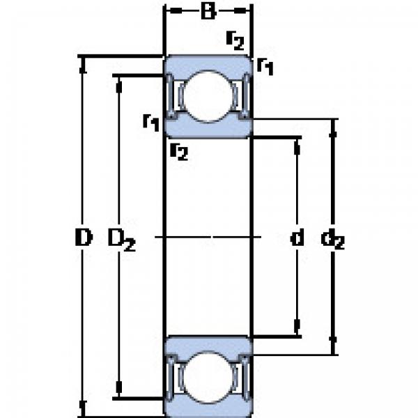 roulements W 61800-2RZ SKF #1 image