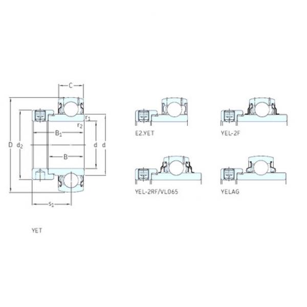 roulements YEL206-103-2F SKF #1 image