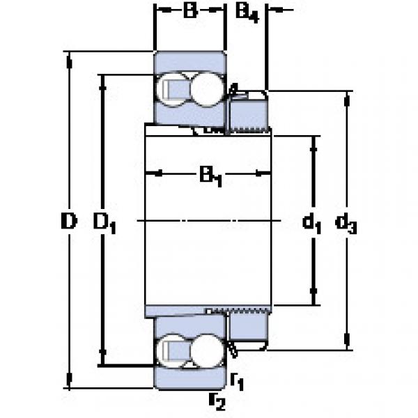 roulements 1305 EKTN9 + H 305 SKF #1 image