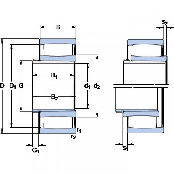 roulements C 4038 K30V + AH 24038 SKF #1 image