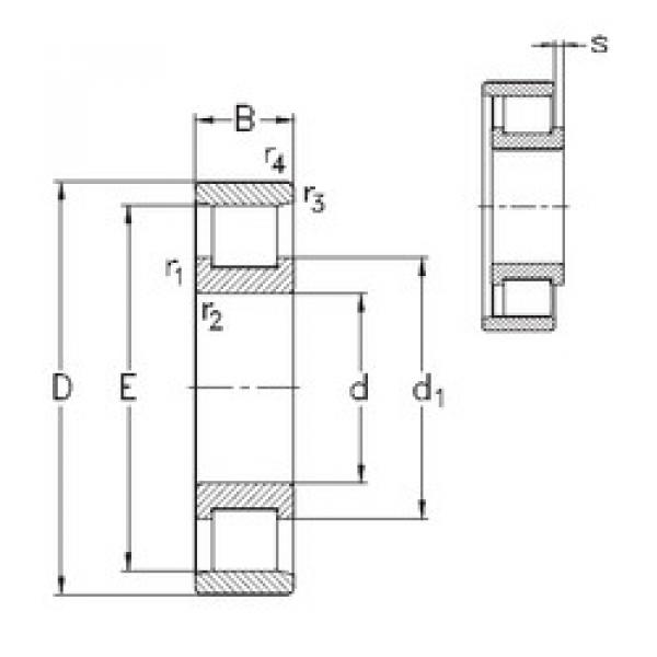 roulements N324-E-M6 NKE #1 image