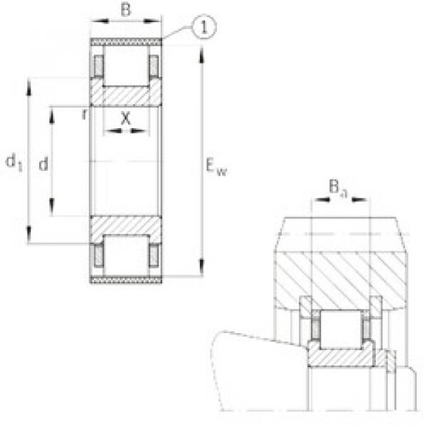 roulements RN334-E-MPBX FAG #1 image