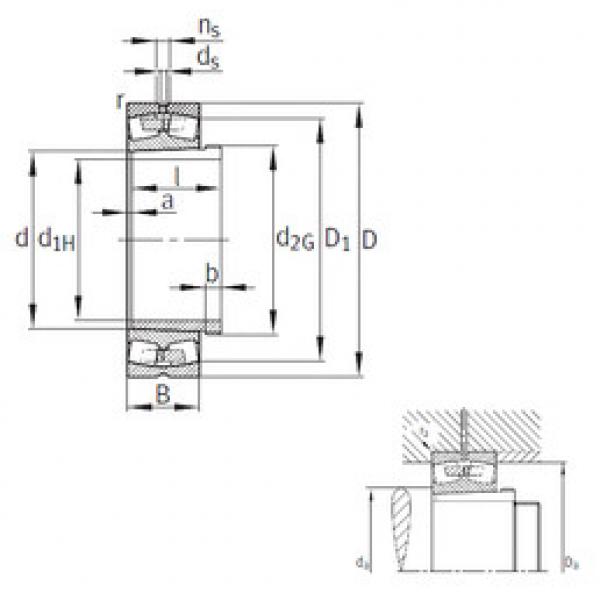 roulements 23096-K-MB+AHX3096G FAG #1 image