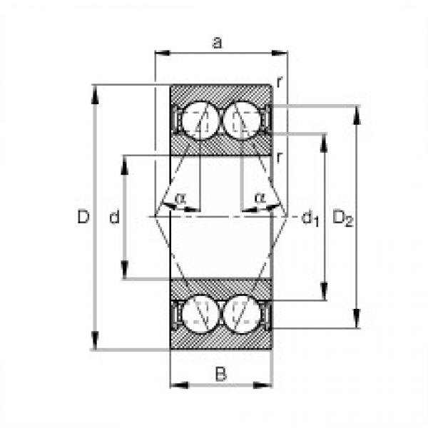 roulements 3001-B-2RSR-TVH FAG #1 image