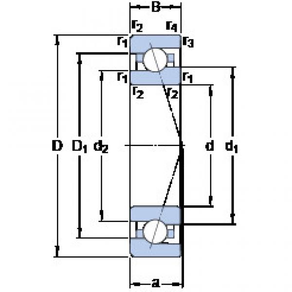 roulements 7000 ACE/P4A SKF #1 image