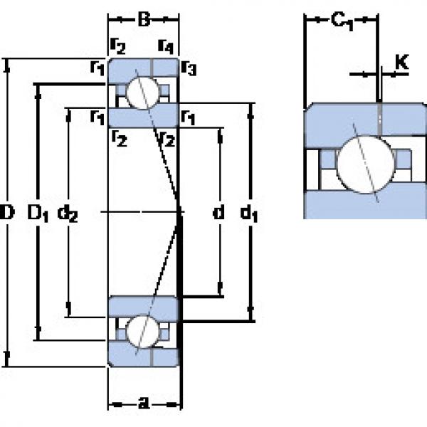 roulements 708 ACE/P4AH SKF #1 image