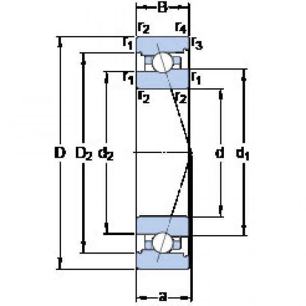 roulements 7012 CB/P4A SKF #1 image