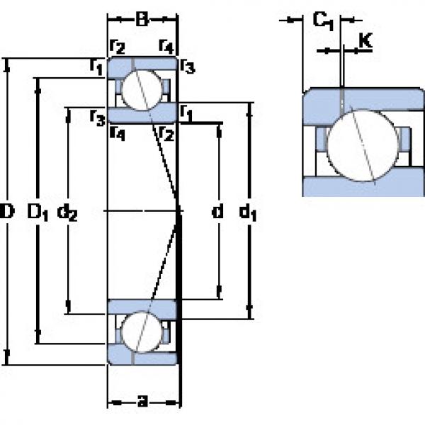 roulements 71924 CE/P4AH1 SKF #1 image